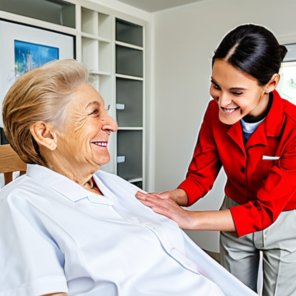 치매관리사 연봉 협상 성공 사례 - **

"A professional caregiver, fully clothed in appropriate uniform, assisting a senior citizen in a...